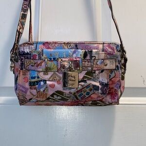 Colorful Women's Bag with Lock Detail